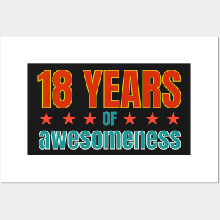 18th Birthday: 18 years of awesomeness Posters and Art